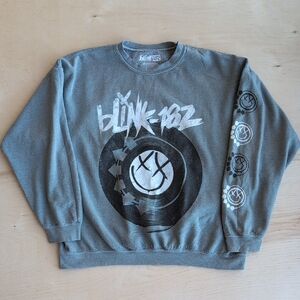 Blink-182 Gray Crew Neck Sweater